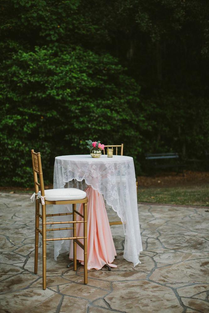 Chairs from Snyder Events. Table and linens from EventHause. Photograph by Juliet Elizabeth.