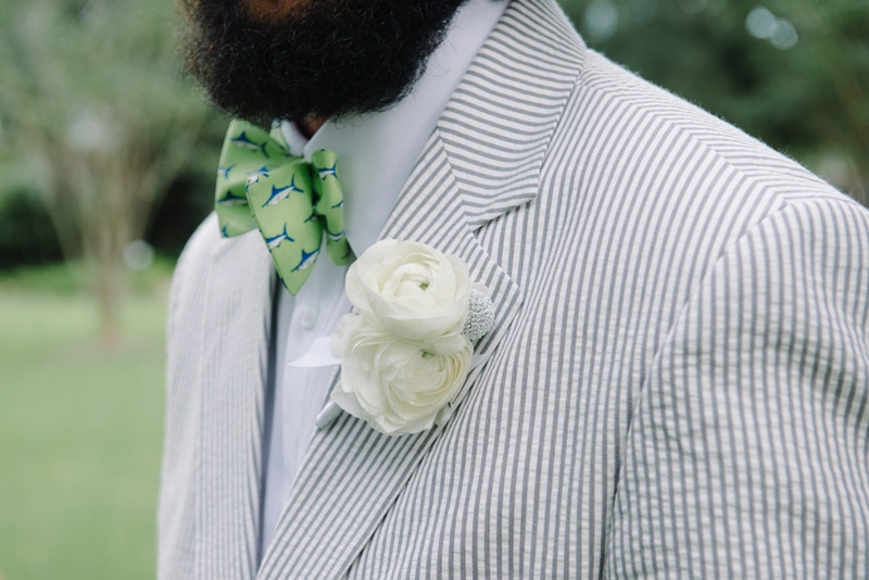 Groomsmen’s suits by Hardwicks. Bow ties by Southern Proper and Bird Dog Bay. Photograph by Sean Money + Elizabeth Fay at Lowndes Grove Plantation.