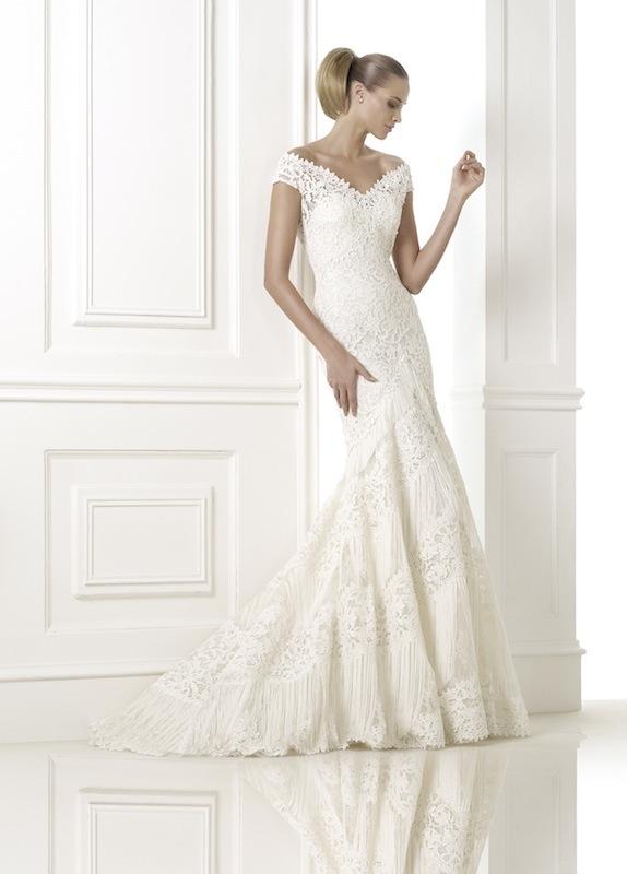 Pronovias&#039; &quot;Kaira.&quot; Available in Charleston through Gown Boutique of Charleston.