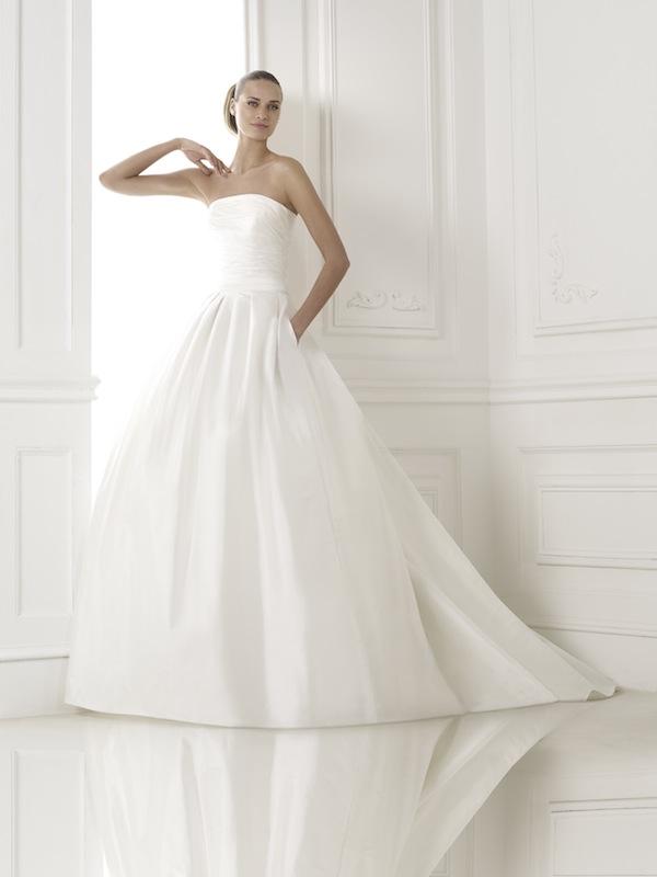 Pronovias&#039; &quot;Kalea.&quot; Available in Charleston through Gown Boutique of Charleston.