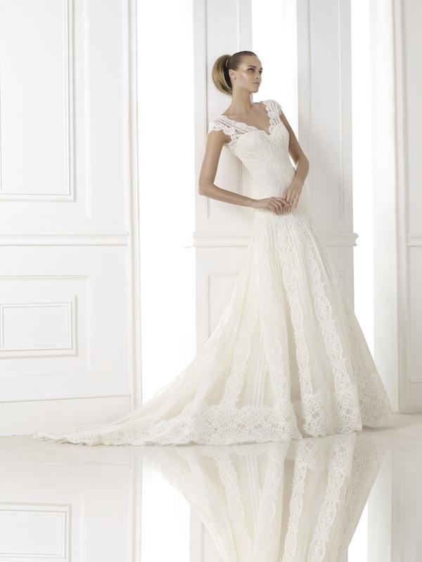 Pronovias&#039; &quot;Kande.&quot; Available in Charleston through Gown Boutique of Charleston.