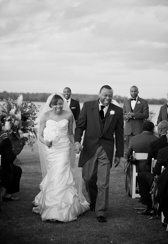 WALK THIS WAY: “We both knew early into our relationship that we had found ‘the one,’” says the bride. “We ate dinner together every evening and openly talked about our faith and our dreams for the future,” she says of their courtship.