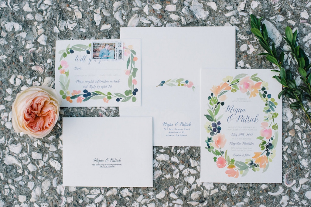 Image by Aaron &amp; Jillian Photography. Stationery by Minted.