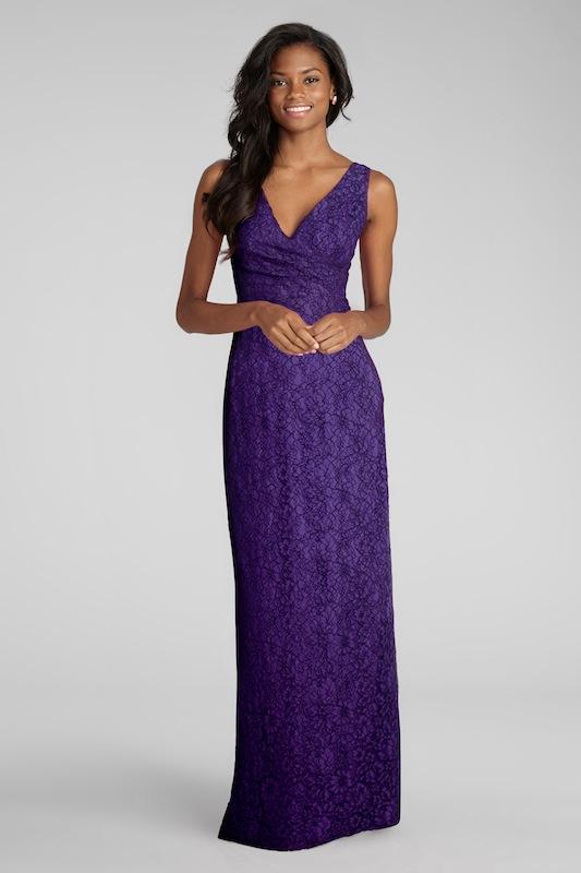 Donna Morgan&#039;s &quot;Lark&quot; in Purple Dahlia. Available in Charleston through Bella Bridesmaids.