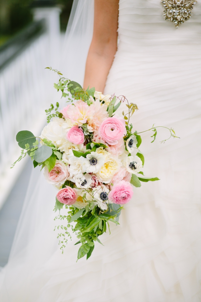 Pick meaningful florals, like the anemones in Rose’s bouquet—the sapphire centers of which were a nod to her birthstone.  &lt;i&gt;Photograph by Riverland Studios&lt;/i&gt;