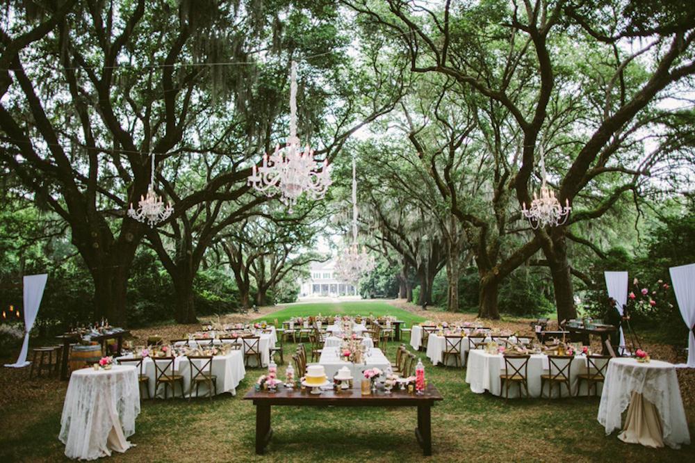 Wedding design by Paper and Pine Co. Day-of coordination by Cafe Catering. Cakes by DeClare Cakes. Florals by Branch Design Studio. Chairs by from Snyder Events. Tables, lighting, and linens from EventHaus. Photograph by Juliet Elizabeth at the Legare Waring House.