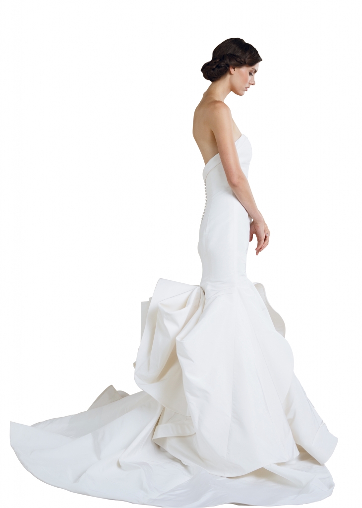 {Timeless Trend} Bustle; gown: “Artemis” by Sareh Nouri; Maddison Row
