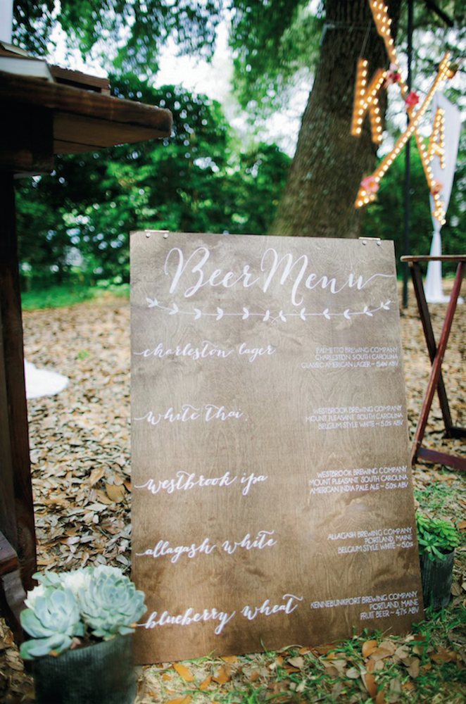 Wedding design and signage by Paper and Pine Co. Photograph by Juliet Elizabeth.