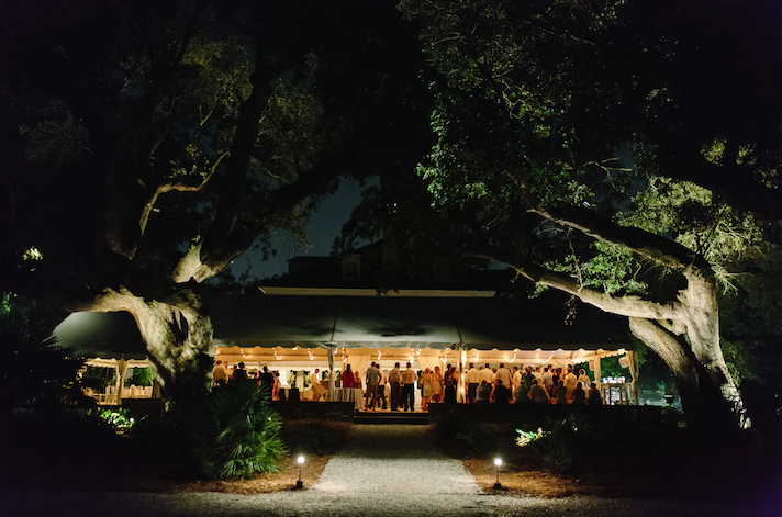 Tent by Snyder Events. Image by Clay Austin Photography at Lowndes Grove Plantation.