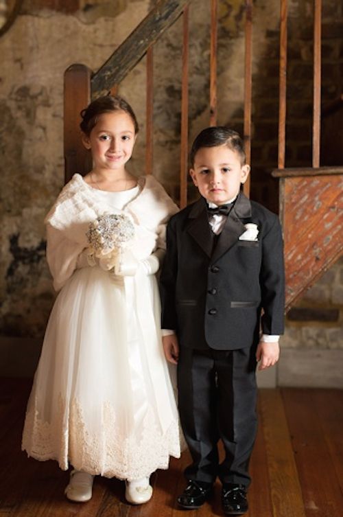 31. Vanessa Langer and Josh Denney&#039;s flower girl and ring bearer. Image at The WIlliam Aiken House by Alice Keeney.