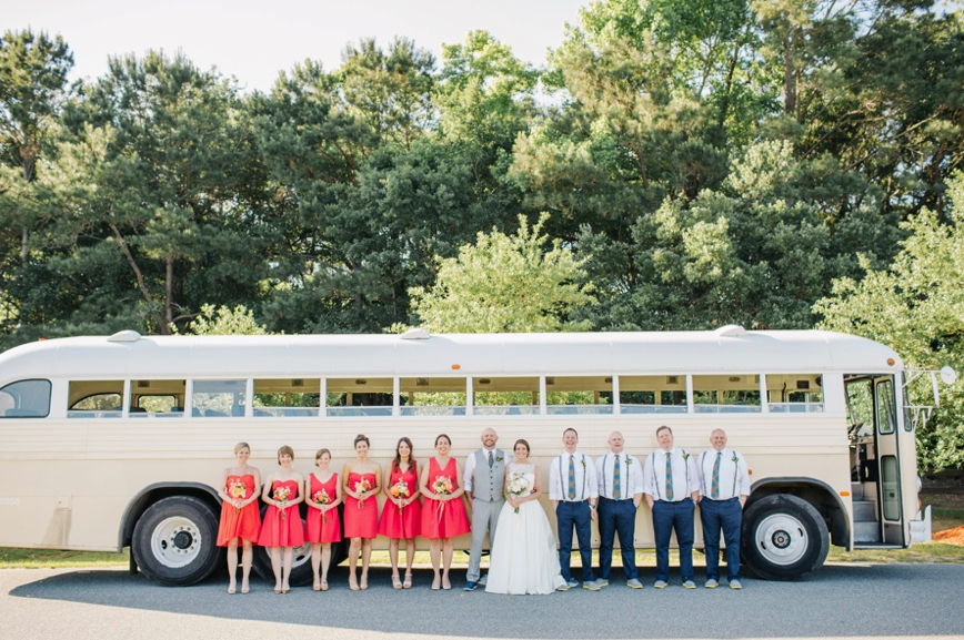 Travel in Style: A vintage bus was as pic-turesque (hello, photo op!) as it was practical.