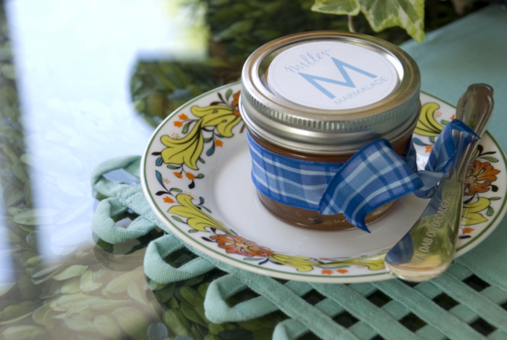 One of the cutest things from Katherine’s table? This little “a dab of decadence” spreader.