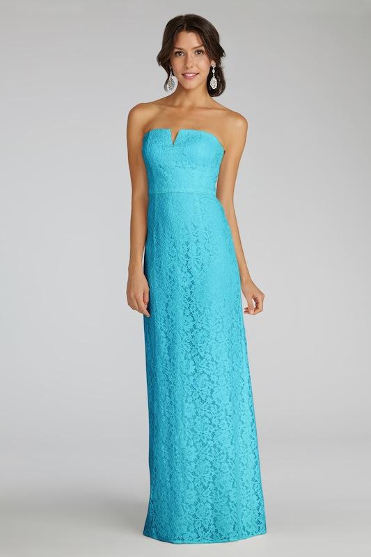 Donna Morgan&#039;s &quot;Reese&quot; in Something Blue. Available in Charleston through Bella Bridesmaids.