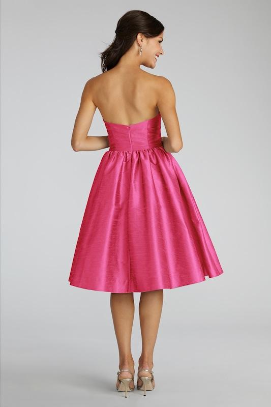 Donna Morgan&#039;s &quot;Georgina&quot; in French Pink. Available in Charleston through Bella Bridesmaids.