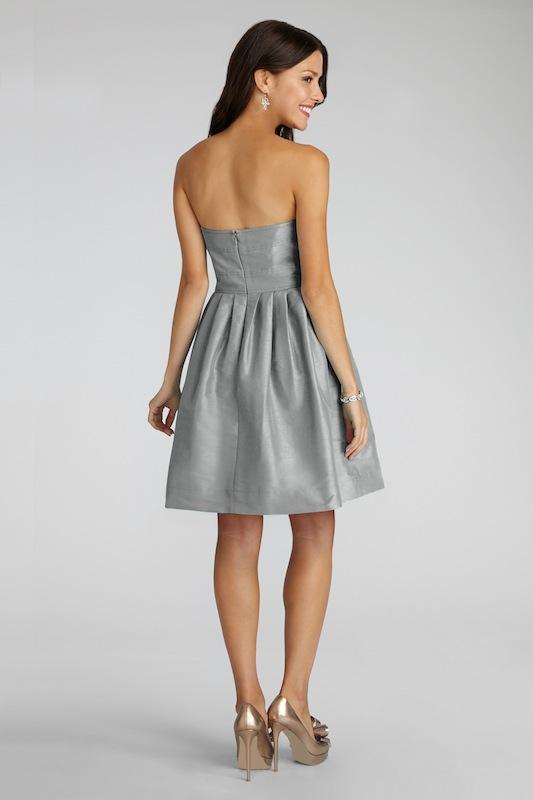 Donna Morgan&#039;s &quot;Madison&quot; in Graphite. Available in Charleston through Bella Bridesmaids.