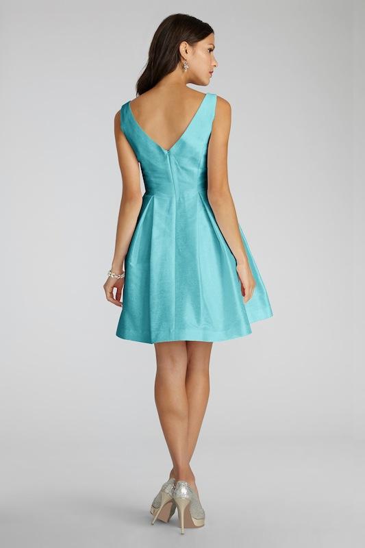 Donna Morgan&#039;s &quot;Ruby&quot; in Turquoise. Available in Charleston through Bella Bridesmaids.