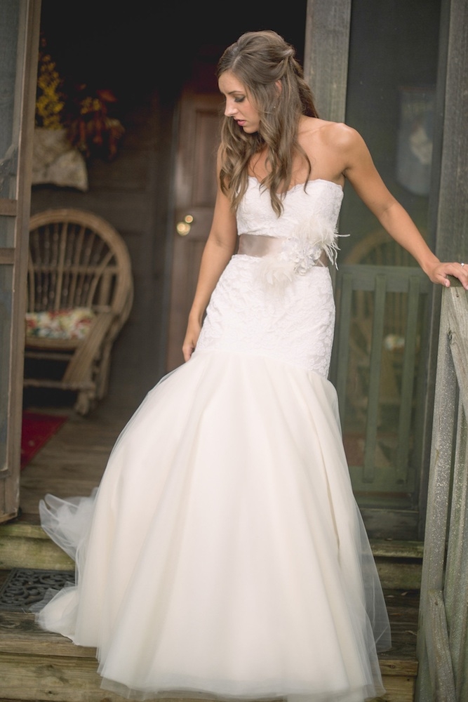 Bride&#039;s gown by Legends by Romona Keveza (available locally through Maddison Row). Hair by Wedding Hair by Charlotte. Makeup by Pamela Lesch Makeup. Image by Timwill Photography.