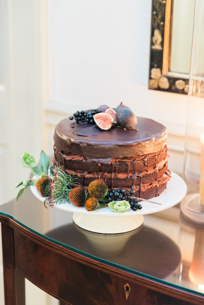 Cake by WildFlour Pastry. Image by Corbin Gurkin Photography at Yeamans Hall Club.