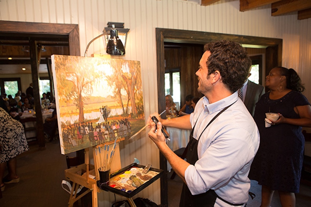 Live painting by Wed on Canvas. Image by Virgill Bunao Photography.