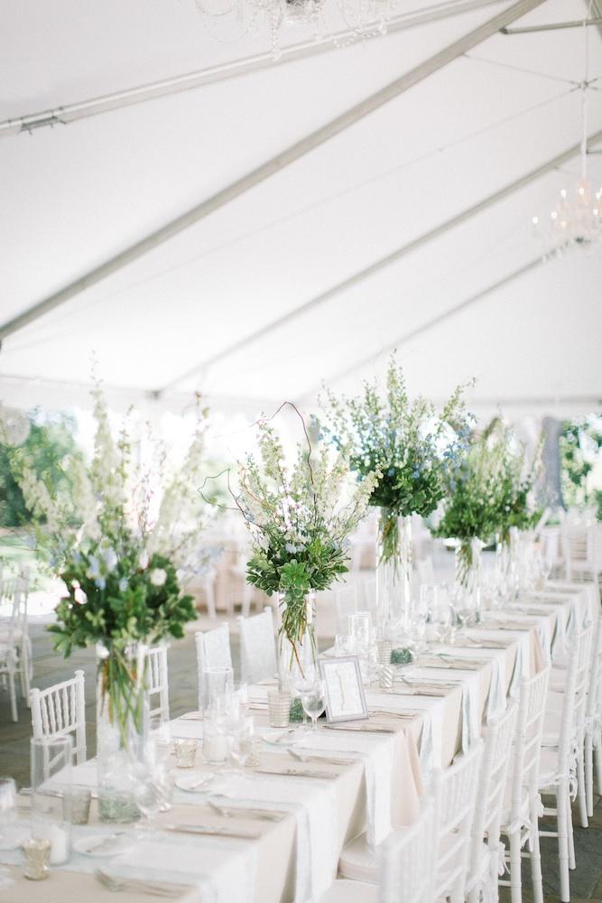 Wedding design by A. Caldwell Events. Florals by Tiger Lily Weddings. Tent by Snyder Events. Rentals by EventWorks. Image by Clay Austin Photography.