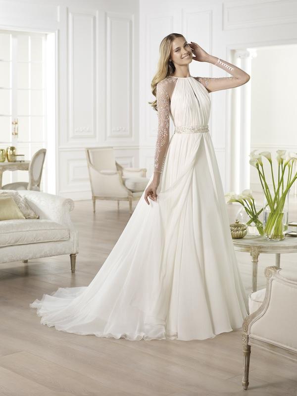 Pronovias&#039; &quot;Yajaida.&quot; Available in Charleston through Gown Boutique of Charleston.