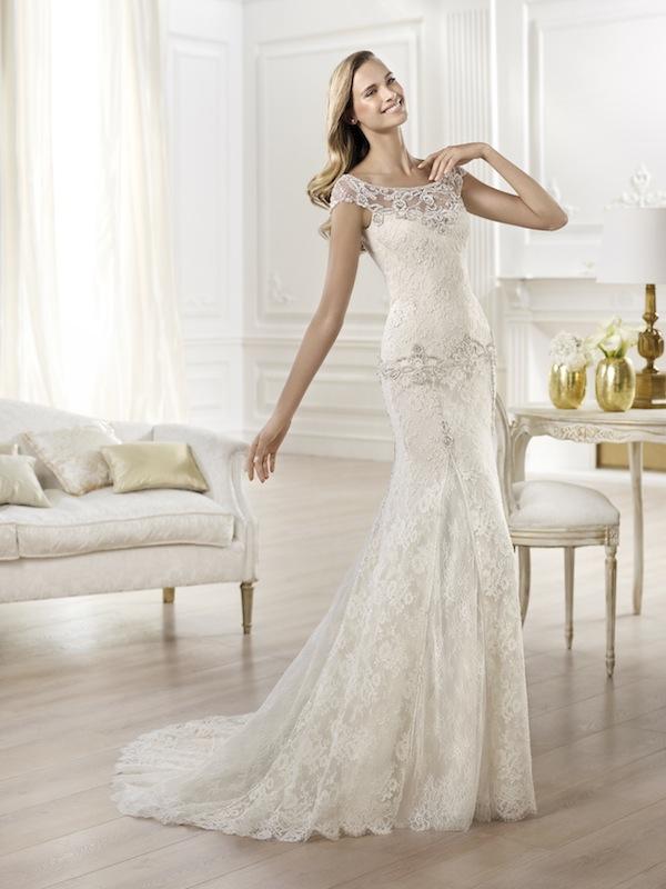 Pronovias&#039; &quot;Yalena.&quot; Available in Charleston through Gown Boutique of Charleston.