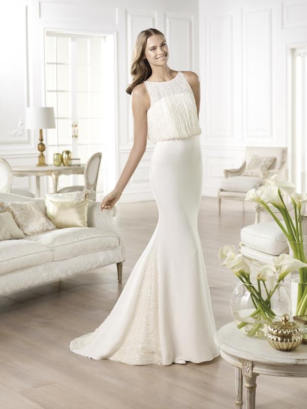 Pronovias&#039; &quot;Yamel.&quot; Available in Charleston through Gown Boutique of Charleston.