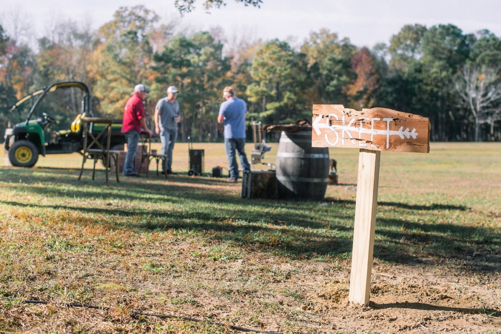 The family skeet shoots on the property regularly, so it was an easy pick for entertainment. (Photo by Tim Will)