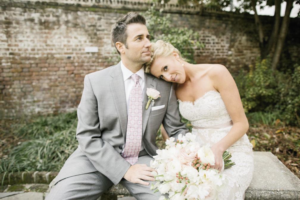 The happy couple, who met online, started their first date at church.