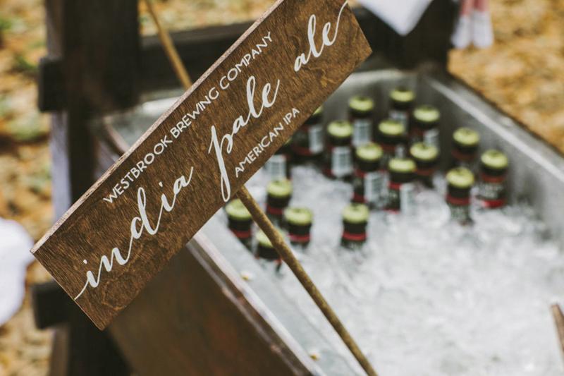 Wedding design and signage by Paper and Pine Co. Bar service by Cafe Catering. Photograph by Juliet Elizabeth.