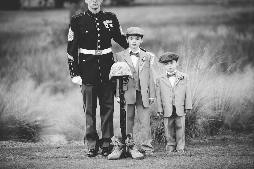 Ring bearers’ suits from Jos. A. Bank. Photograph by Mark Williams Studio at the Daniel Island Club.