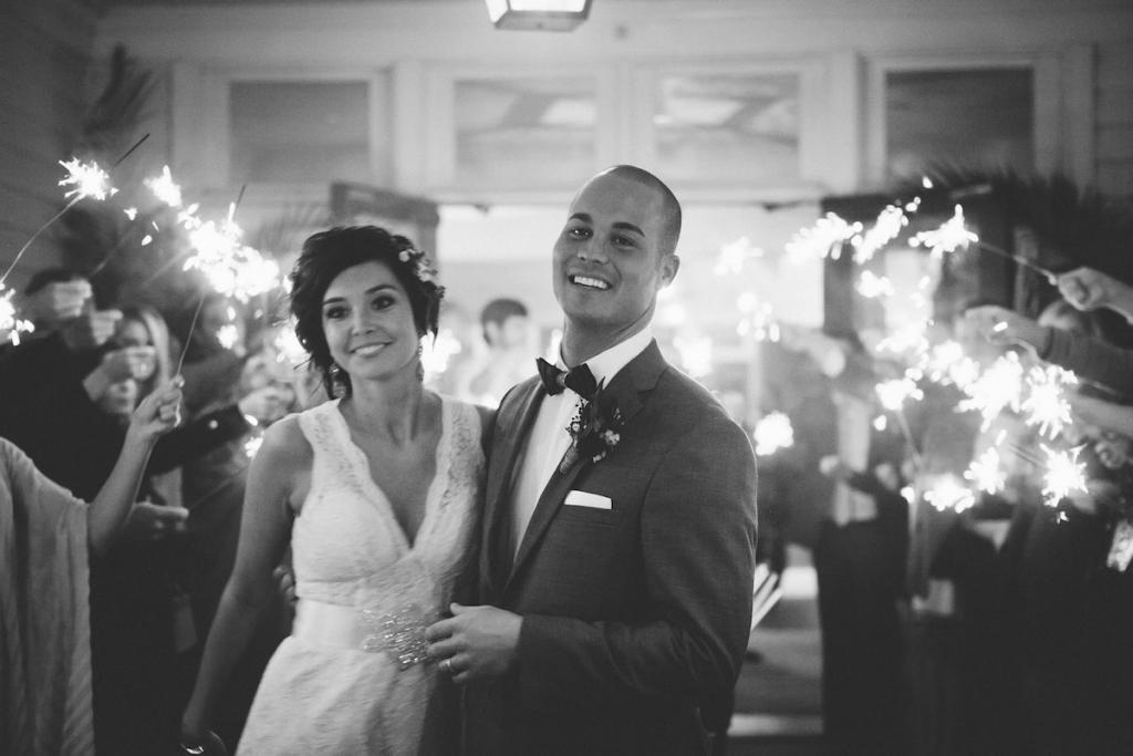 Bride&#039;s gown by Watters from Jean&#039;s Bridal. Groom&#039;s suit from Jos. A. Bank. Photograph by Mark Williams Studio at the Daniel Island Club.