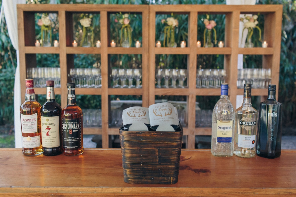 Bar service by MIX. Rentals by Snyder Events and EventWorks. Image by Richard Bell Weddings at Magnolia Plantation &amp; Gardens.