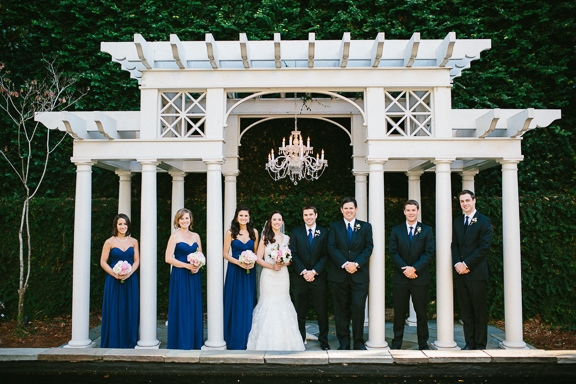 Florals by Tiger Lily Weddings. Lighting by IES Productions. Image by Clay Austin Photography at the William Aiken House.