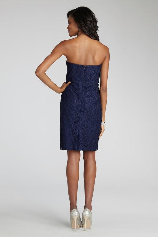 Donna Morgan&#039;s &quot;Quinn&quot; in Indigo. Available in Charleston through Bella Bridesmaids.